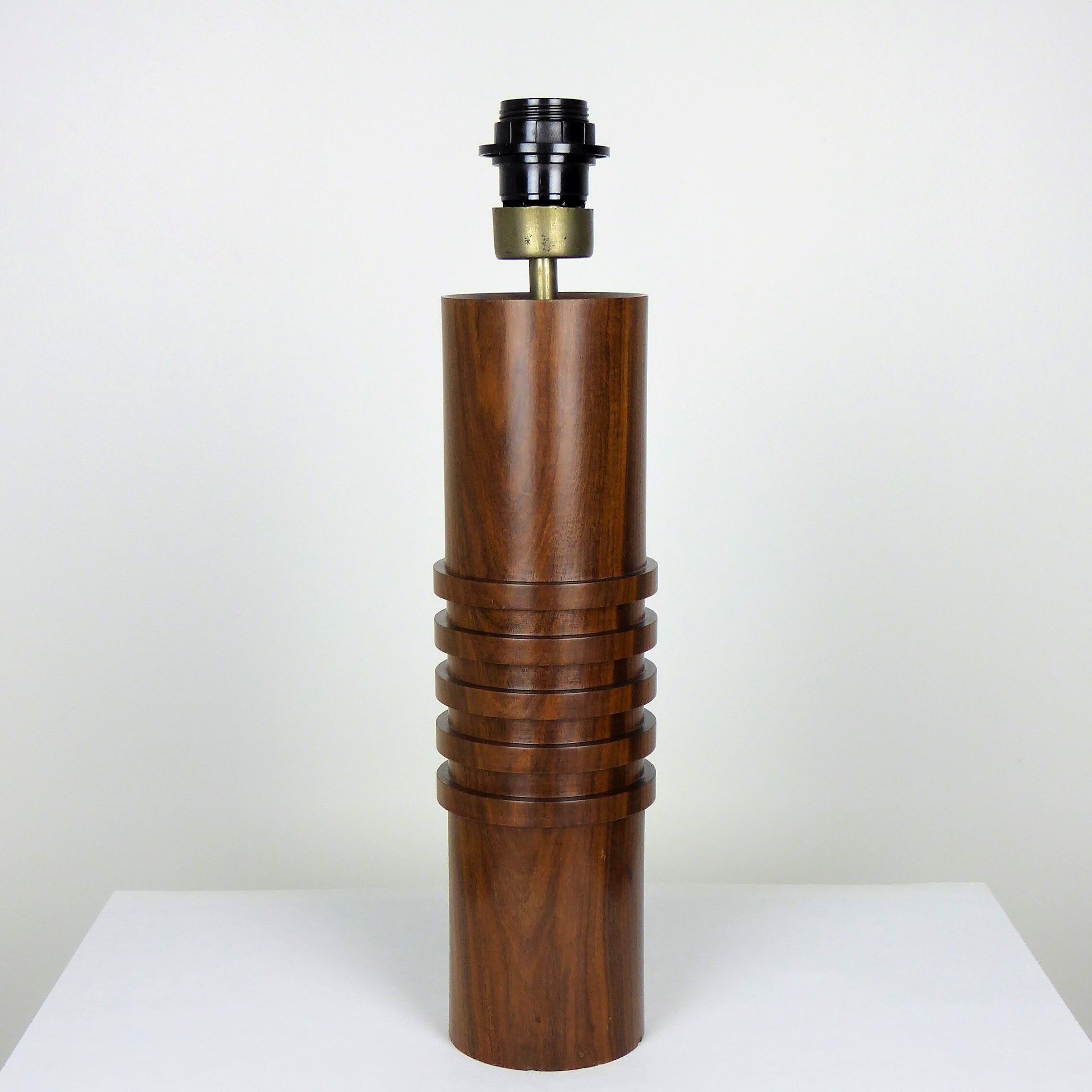 Massive rosewood lamp Denmark 1950