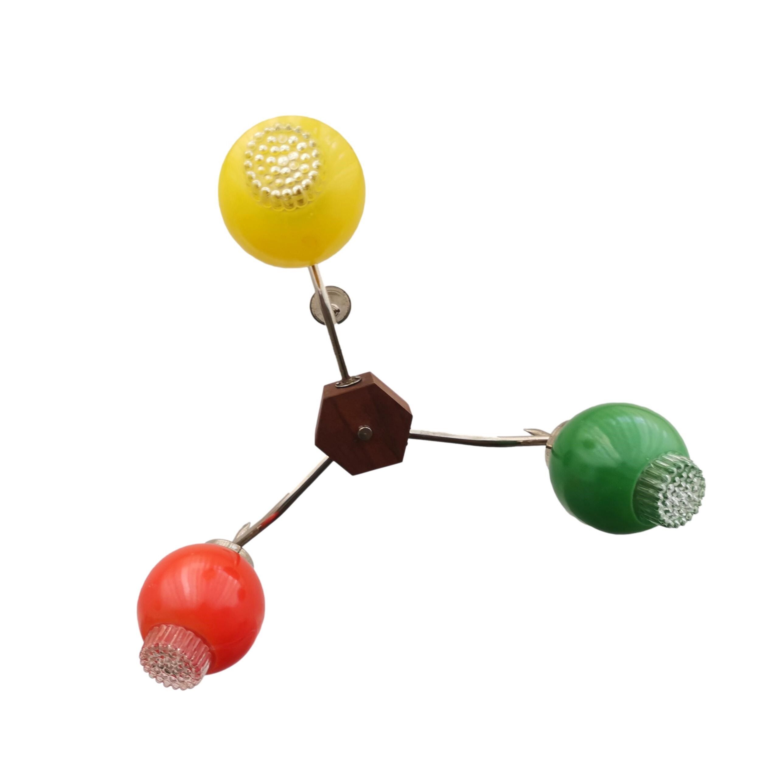 Lampe Soutnik multicolore des années 60
