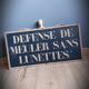 Plaque "Défense de meuler sans lunettes"