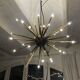 Pendel Sputnik Star en laiton 32 bras Diamètre 55 cm