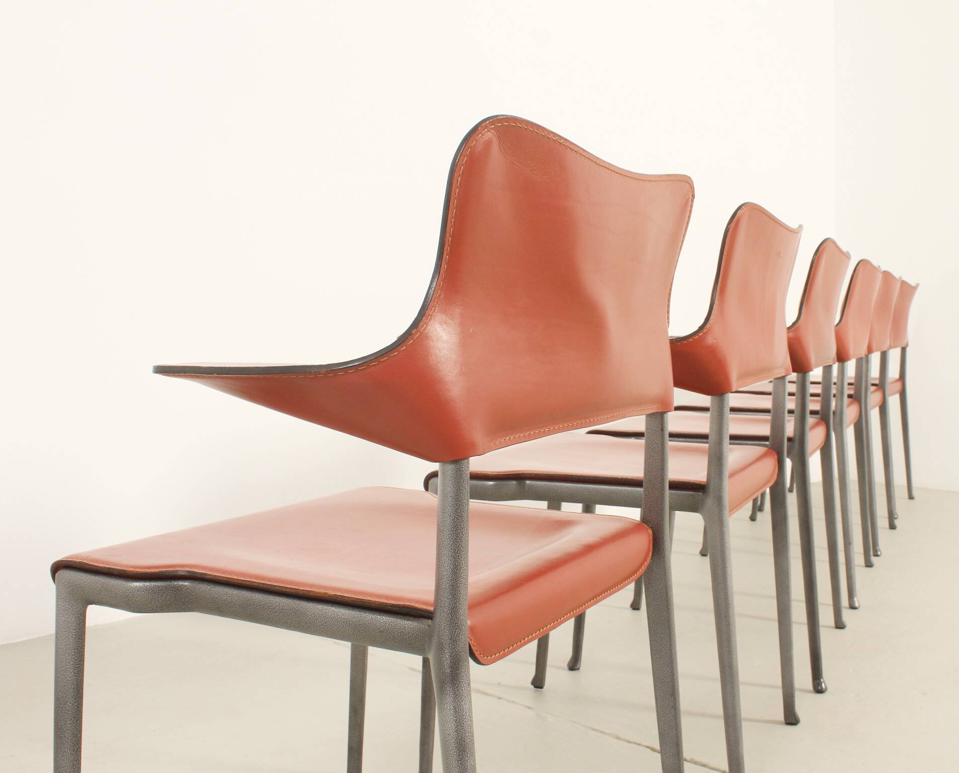 Set of six Kumo chairs by Toshiyuki Kita for Casas, Spain, 1989