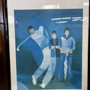 Lithographie « golf » de Heine
