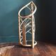 Rattan umbrella holder, vintage rattan plant holder, basket