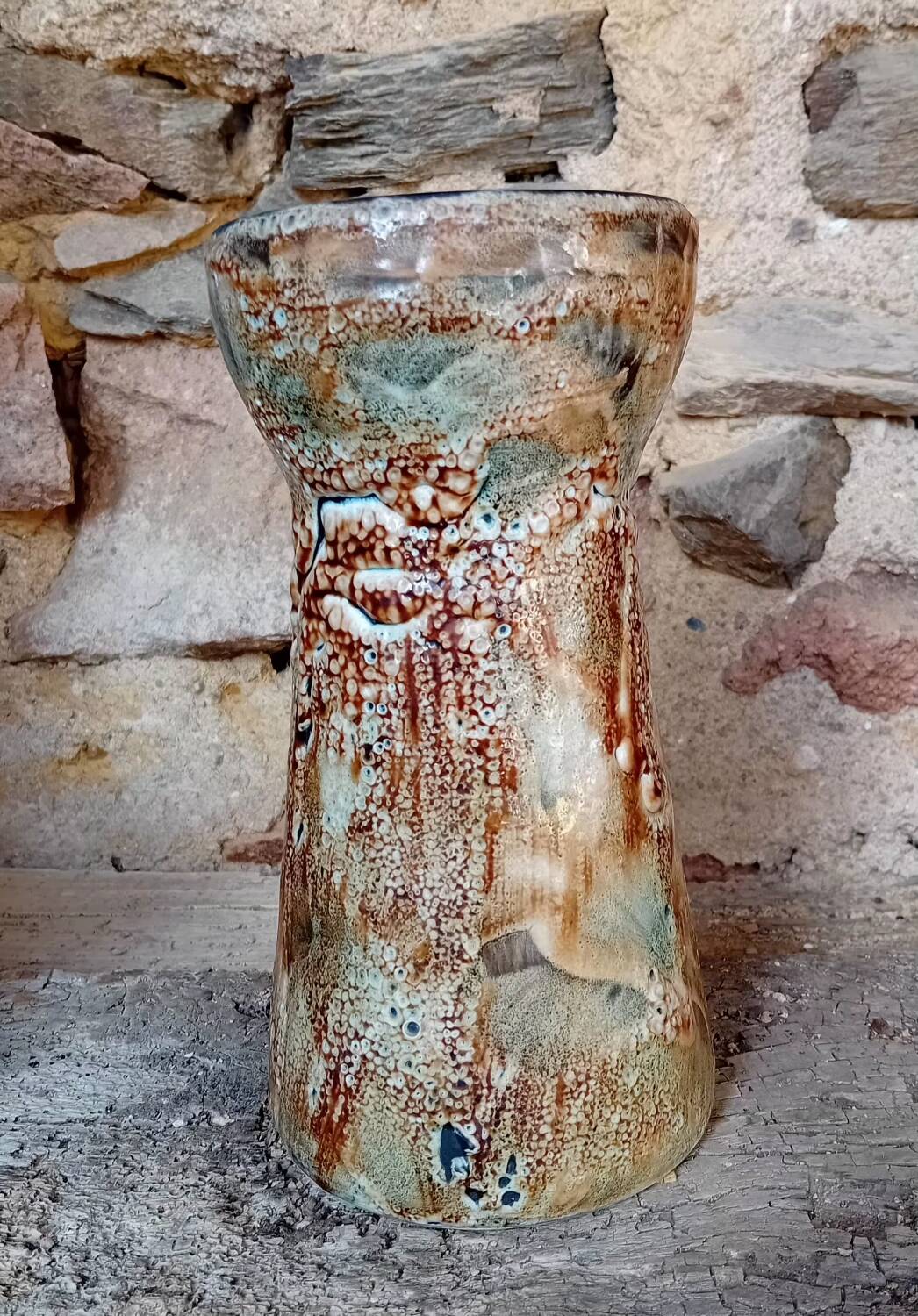 Fat Lava style ceramic vase