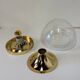 Hoffmeister bubble glass gold ceiling or wall lamp
