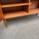 Scandinavian high buffet display cabinet in rosewood from the 1950s.