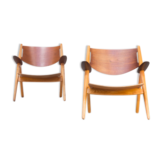 Fauteuils de Hans Wegner « CH28T » pour Carl Hansen & Son