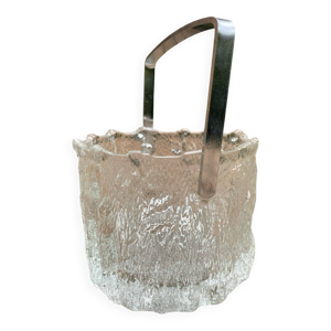 Seau à glace verre texture