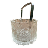 Ice bucket glass texture by Tapio Wirkkala for Iittala around 1970.