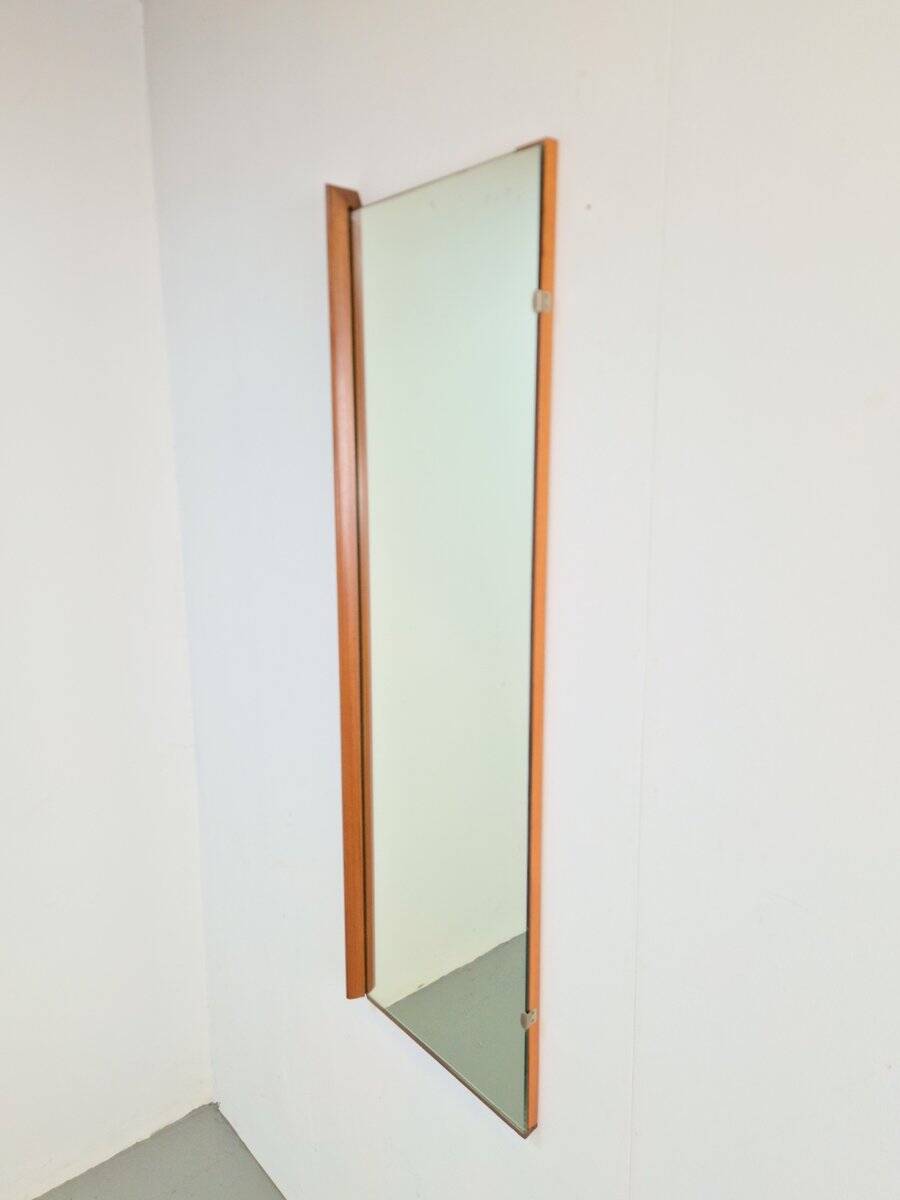 Mid-Century Scandinavian Rectangular Teak Mirror, 1960s