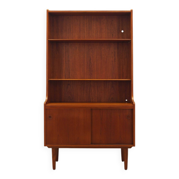Bibliothèque danoise en teck par Johannes Sorth, années 1970