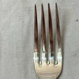 Birth cutlery 1 fork and 1 silver metal spoon