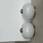 Set of Two Appliques / Ceiling lamps / Bedside table Lamps By Goffredo Reggiani