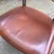 Chaise vintage en cuir et chrome vers 1970