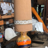 Ceramic floor lamp 1950 vintage