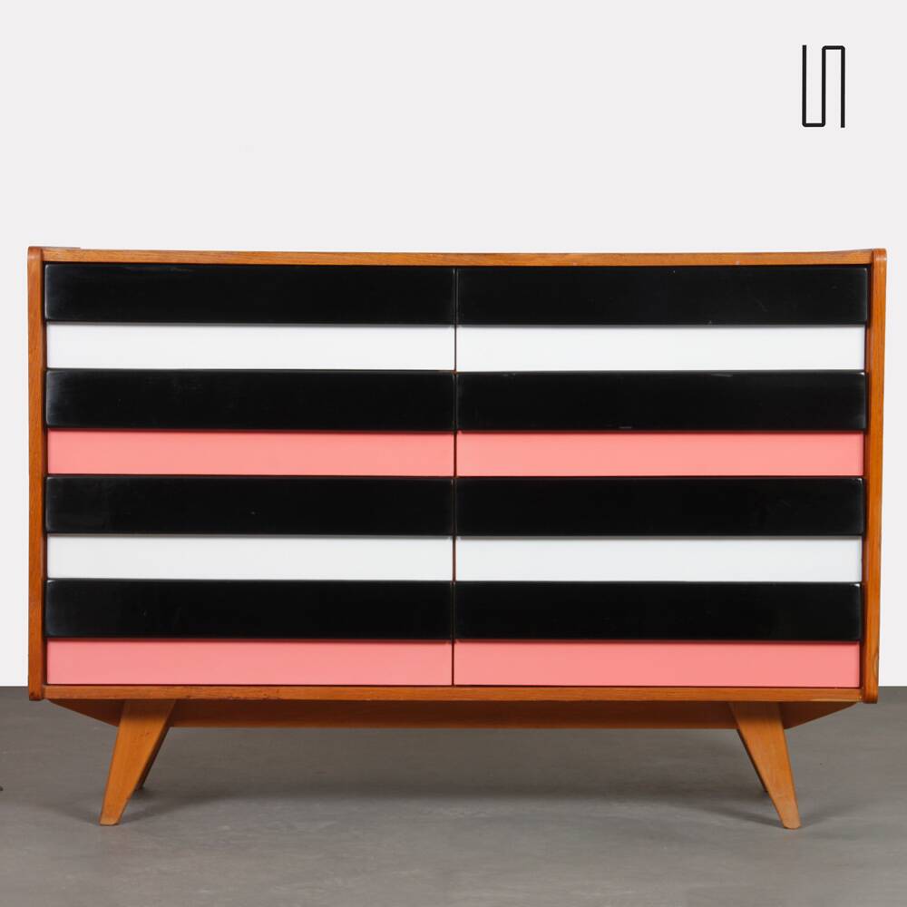 Vintage chest of drawers by Jiri Jiroutek, model U-453 from the 1960s