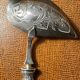Art-Nouveau Sauce Spoon Floral Decor - Silver & Vermeil