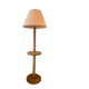 Vintage Art Deco turned wooden floor lamp