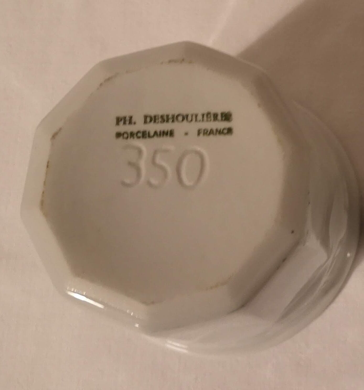 Limoges Ph. Deshoulières porcelain jam jar 20 cl