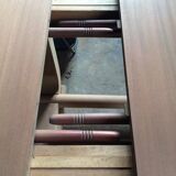 Art Deco dining table in Rio rosewood