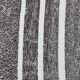 White & Black Striped Oversize Kilim Rug, 206x304Cm