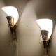 Modernist wall sconces by Metalarte 1950-60