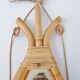 Miroir rotin vintage 1960