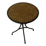 Rattan side table