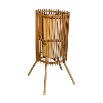 Rattan floor lamp 50s/60s
