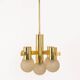 Sciolari chandelier in brass, Italy, 1960s.