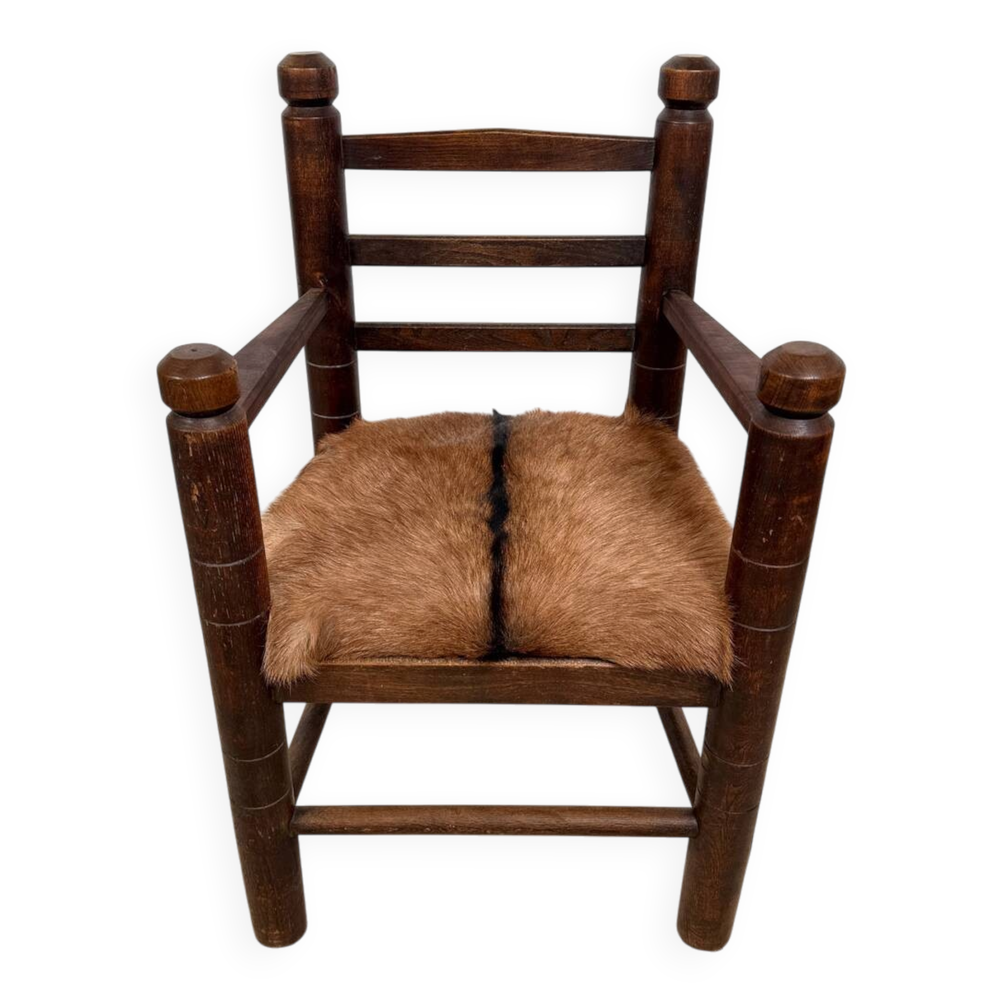 Fauteuil brutaliste dans le goût de Charles Dudouyt