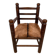 Fauteuil brutaliste dans le goût de Charles Dudouyt