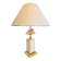 Vintage Regency Brass Crystal Fruit Table Lamp from Le Dauphin, 1970s