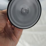 Set of 6 black-footed martini glasses - Arques crystal, Luminarc - 70s / 80s