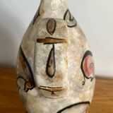Antique stoneware pitcher – animal rock decoration – around 1900 – Puis style