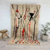 Handmade Moroccan Berber carpet 230 x 144 CM