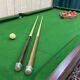 English billiards of the 1950s in mahogany
