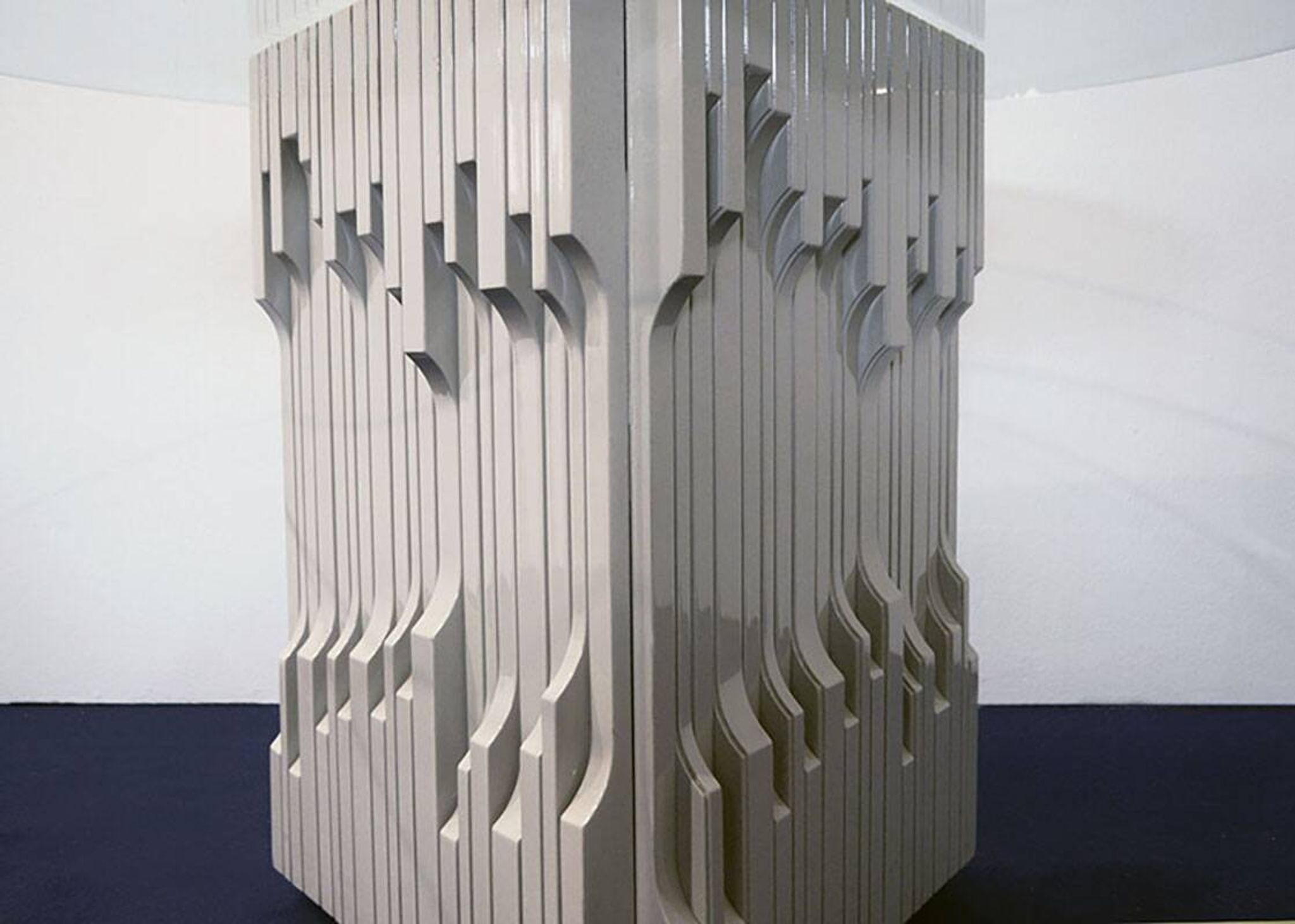 Luciano Frigerio ‘Norman’ table in solid lacquered wood
