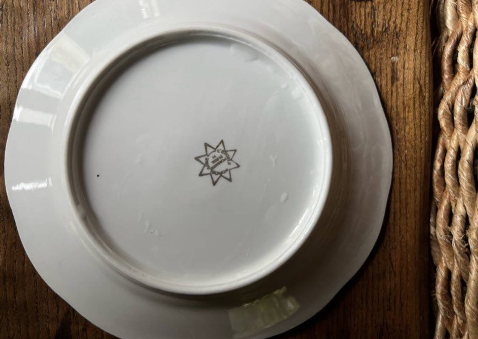 Set of 11 starter/dessert plates - Pommier Dureil 72 - Porcelain