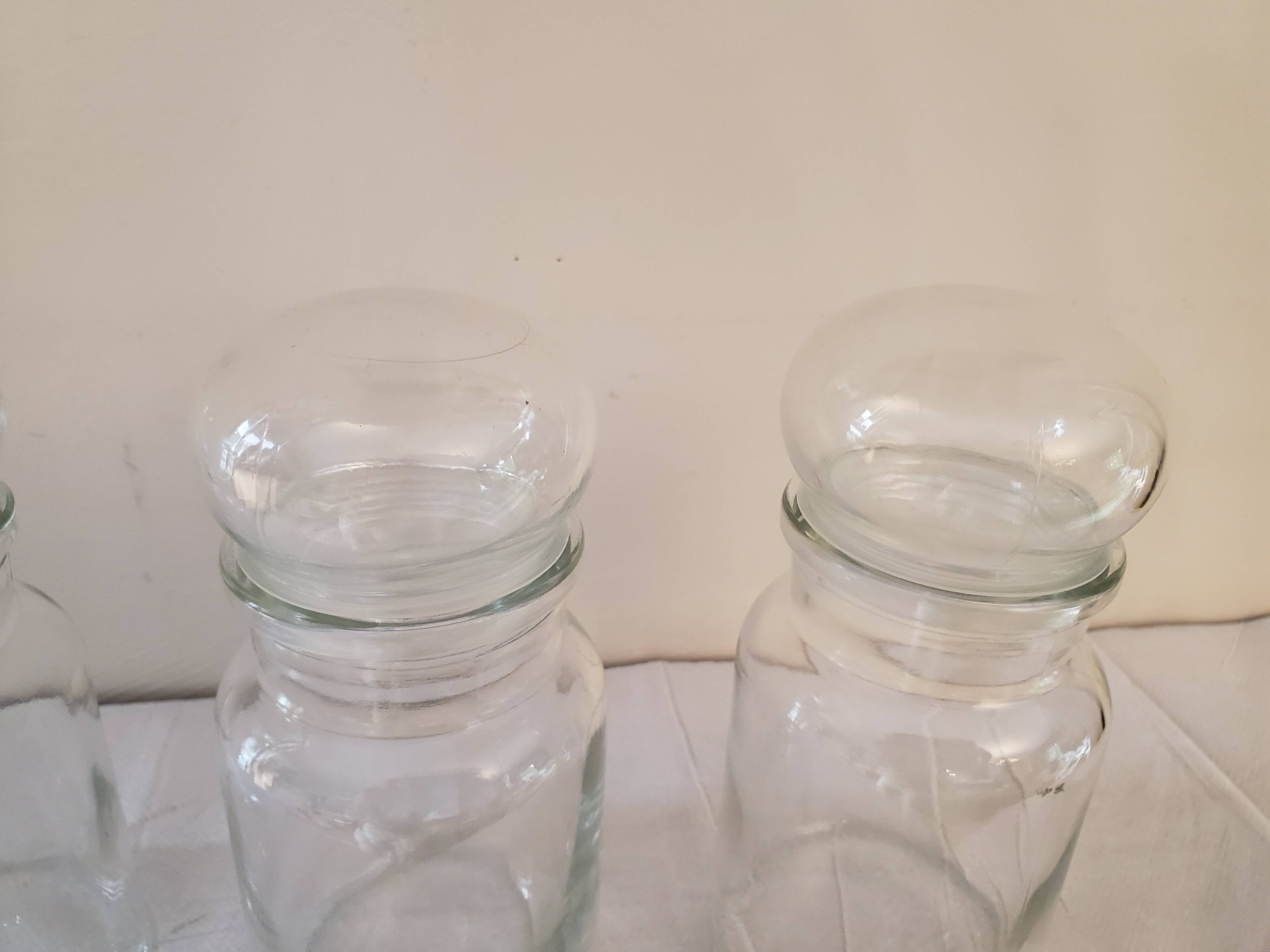 3 glass jars Belgium