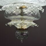 "The Crown" Charming Italian Murano Glass Ceiling Fixture, Murano, 1970
