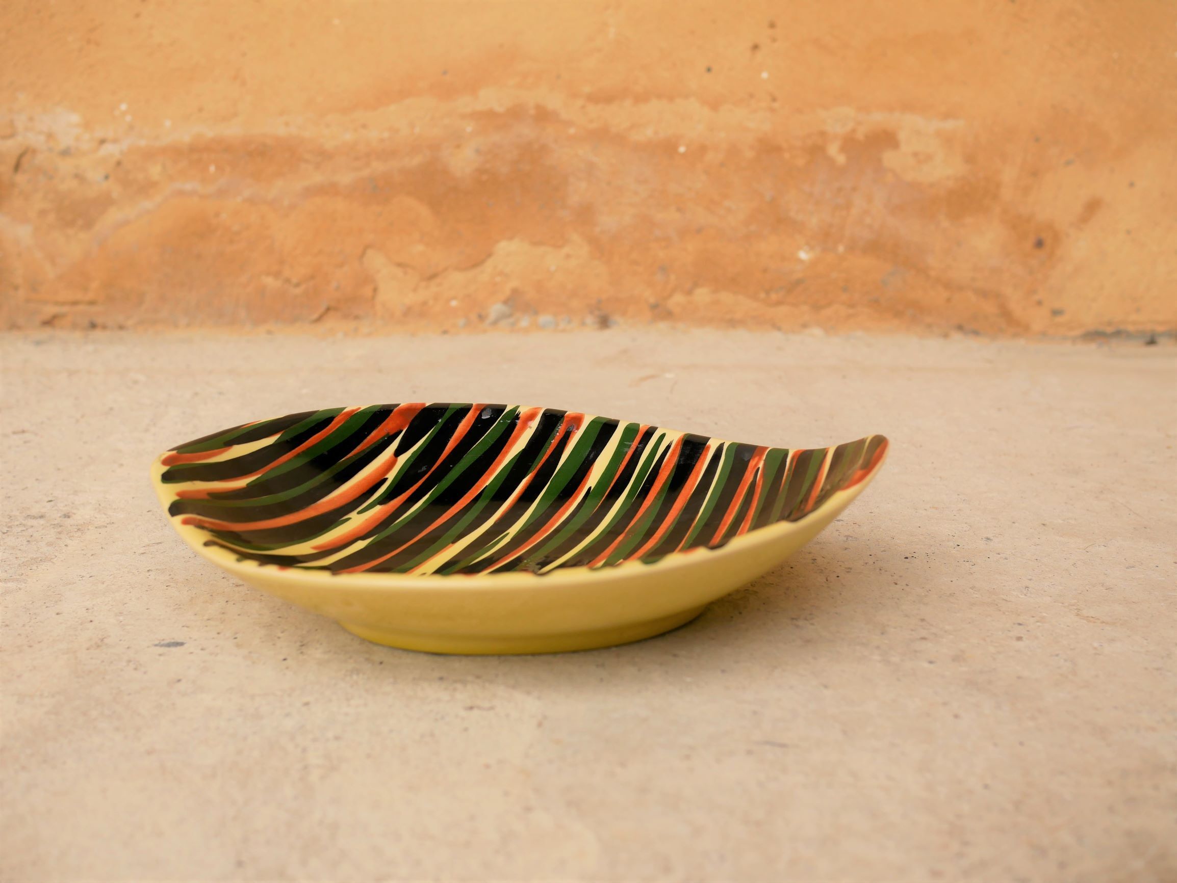 Vintage ceramic cup by Saint Clement earthenware, France