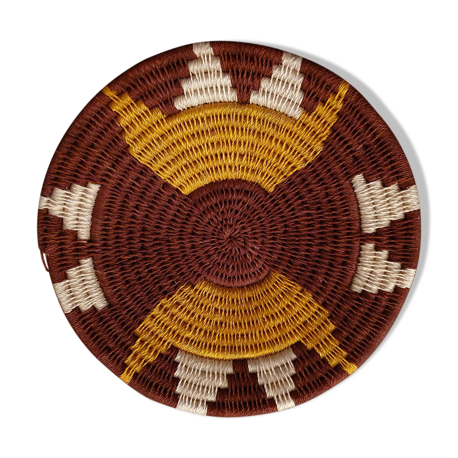 African wall basket, woven basket, ethnic and natural, Boswana