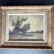 Painting: oil on panel - landscape