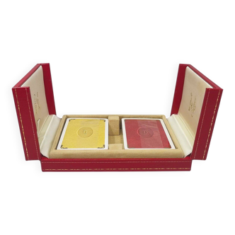 Superbe coffret de cartes à jouer original des années 1970 par Cartier en excellent état