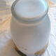 Art deco vase in hand-painted frosted blown glass fruit decoration signed helios
