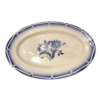 Oval dish sarreguemines