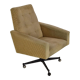 Mid-century swivel armchair with wheels 1970's