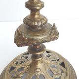 Pair of gilded bronze candle holders