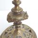 Pair of gilded bronze candle holders